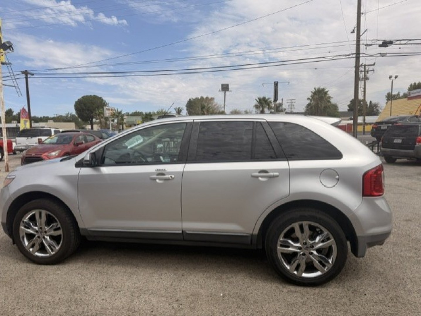 2012 /BLACK Ford Edge SEL FWD (2FMDK3JC0CB) with an 3.5L V6 DOHC 24V engine, 6-Speed Automatic transmission, located at 44356 Date Ave., Lancaster, CA, 93534, (661) 945-6555, 34.688919, -118.139374- Photo#2